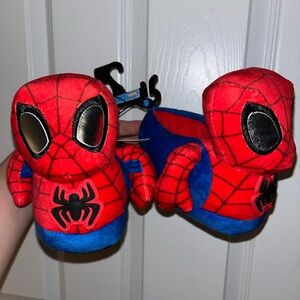 Toddler Spiderman Red and Blue Kids Slippers
